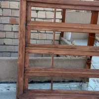 یک عدد درب حیاطی چوبی با دوعدد پنجره چوبی|مصالح و تجهیزات ساختمان|نیشابور, فضل|دیوار