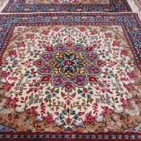 یکجفت قالی دستباف کرمانی