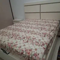 تخت خواب دونفره همراه با تشک طبی
