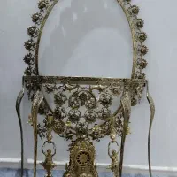 آینه شمعدان تمام برنز