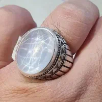 انگشتر استار سفید با رکاب استاد رسول