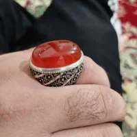 انگشتر نقره عقیق دستساز