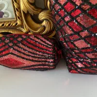 کیف مجلسی پولکی همراه کیف آرایش|کیف، کفش، کمربند|اندیشه, اندیشه فاز ۱|دیوار