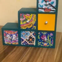 جعبه چوبی ۶کشو