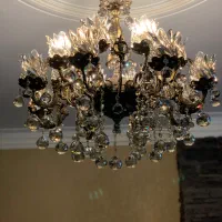 دو عدد لوستر برنجی به همراه ۴ عدد دیوار کوب|لوستر و چراغ آویز|تهران, محمودیه|دیوار