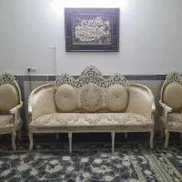 مبل ۹نفره سلطنتی کرم استخوانی