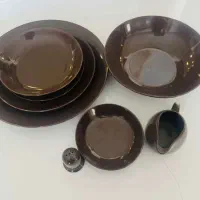 رومز سرویس 30 پارچه سرامیک قهوه ای|ظروف سرو و پذیرایی|شیراز, شهرک گلها|دیوار