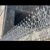 حفاظ نرده دزدگیر بوته‌ای جان پناه درب آکاردئون|مصالح و تجهیزات ساختمان|استهبان, |دیوار