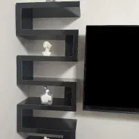 میز تلویزیون دیواری ویترینی