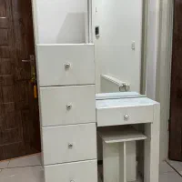 میز آینه ریلی به همراه ۴ عدد کشو