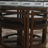 میزنهارخوری گرد چوب راش