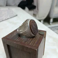 انگشتر عقیق خط با رکاب دستساز|جواهرات|تهران, یاخجی آباد|دیوار