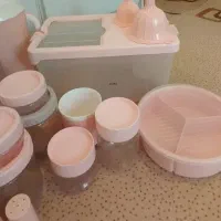 سرویس پلاسکو صورتی|ظروف نگهدارنده، پلاستیکی، یک‌بارمصرف|ایلام, |دیوار