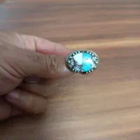 انگشتر نقره925 اصل فیروزه آمریکای