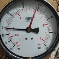 گیج 3عدد نو ایتالیا دارای فشار منفی و مثبت