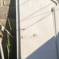 درب حیاط دو لنگه سفید  فروشی|مصالح و تجهیزات ساختمان|آبپخش, |دیوار