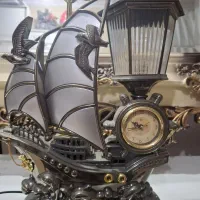 چراغ خواب مدل کشتی با ساعت