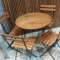 میز و صندلی تاشو چوبی|میز و صندلی غذاخوری|نجف‌آباد, طالقانی|دیوار