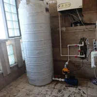 نصب و اجرای پمپ ومنبع ذخیره آب