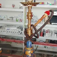 دوتا قلیون برنج و چوب