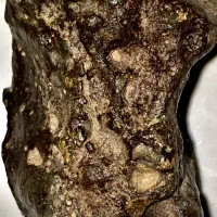 سنگ کلکسیونی با چگالی بالا، خاکه طلایی و درخشش UV