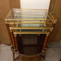 عسلی برنز سه تیکه ایتالیایی|مبلمان خانگی و میز عسلی|تهران, کاج|دیوار