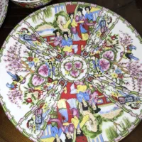 سرویس غذا خوری گل مرغی آنتیک|ظروف سرو و پذیرایی|تهران, شهرک خرازی|دیوار