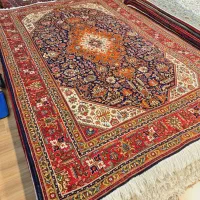 جفت۶متری دستباف زمینه سرمه ای نقشه قبا|فرش|تهران, اکباتان|دیوار