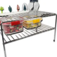 راف استیل ضد زنگ ضخیم (نظم دهنده کابینت)|آب‌چکان و نظم‌دهنده ظروف|کرمان, |دیوار