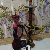قلیون عربی و تنه چوبی و یک عدد ویپ وناکس