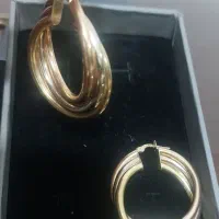 گوشواره سه رنگ  ، طرحش سه بعدی|جواهرات|قم, چهل درخت‎|دیوار