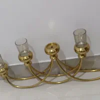 شمعدان ۵ شاخه طلایی