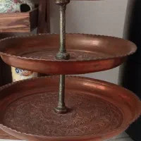 ظرف سه طبقه پذیرایی مسی