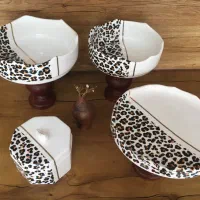 سرویس کامل پذیرایی سرامیک دستساز|ظروف سرو و پذیرایی|گرگان, |دیوار