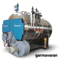 دیگ بخار با مشعل دوگانه ۵تنی