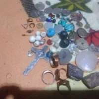 مقداری سنگ قیمتی وسکه ویک شهاب سنگ|بدلیجات|شیراز, گلکوب|دیوار