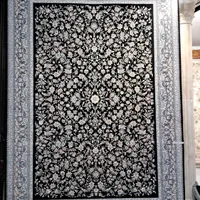 فرش افشان سرمه ای ۷۰۰ شانه تمام نخ به قیمت کارخانه
