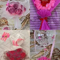 گل روبانی، بوکت پروانه، باکس نوزادی|گل مصنوعی|کرمانشاه, |دیوار