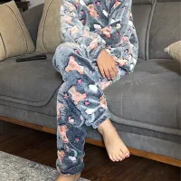 ست هوله ای بلوزشلوار مناسب پاییز گرم و زیبا