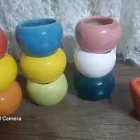 گلدان سرامیکی سالم و گلدان گل زیبا