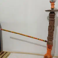 قلیان چوبی حکاکی شده معاوضه با کفتر|کلکسیون و سرگرمی|قرچک, باقرآباد|دیوار