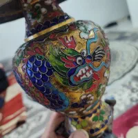 قلیون عطیقه قدیمی ابکاری طلا