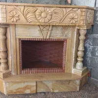 شومینه سنگی کباب پز