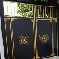 درب گراژ طرح دایره سیاه|مصالح و تجهیزات ساختمان|اهواز, زرگان|دیوار