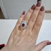 سرویس نقره با سنگ یاقوت اصل وابکاری طلا|جواهرات|تهران, کوی بیمه|دیوار