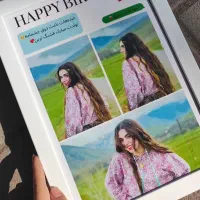 تابلو کادوی تولد با عکسای خودتون