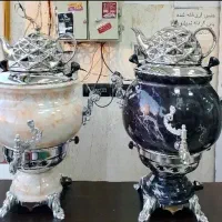 سماور گازی کار تهران/طرح سنگ8.10لیتری قوری سرامیکی|سماور، چای‌ساز، قهوه‌ساز|زاهدان, |دیوار