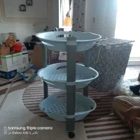 سبدطبقه ای برند ایکیا مناسب سالنای ارایشگاه|آب‌چکان و نظم‌دهنده ظروف|بروجرد, |دیوار