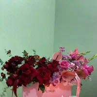 باکس گل بسیار زیبا و بزرگ در اندازه نیم متر