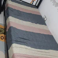 تخت فلزی دو طبقه با نردبان و تشک وبدساید(حفاظ )